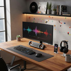 Wired Desktop Speaker  Abs 60hz-20khz 360 Degree Hifi Stereo Subwoofer Usb Power