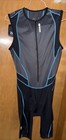 Sugoi Blue  black Cycling Kit Triathlon Tri Suit L Skinsuit  b56 