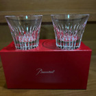 Baccarat Crysta Year Tumbler 2022 Crystal Rock Glass Set Of 2 With Box Pair