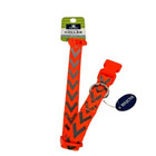New Small Collar Dog Cat Pet 10-14  Neck Orange Reflective Wholesale Lot Of 4