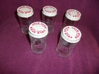 Set Of 5 Vtg Clear Glass Coldene Brand Chest Rub Jars medford Mn