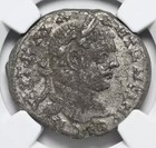 Huge Caracalla 198-217 Ad Silver Tetradrachm Roman Empire Laodicia Coin  Ngc F