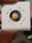 1865 Mexico Miniature Solid Gold Maximiliano  4 Gram Gold Coin Bu Unc