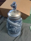 Avon Conquest Of Space Beer Stein Astronaut Moon Pewter Lid 1991