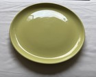 Vintage Bauer Brusche Pottery   13    Round Serving Platter Chartreuse Ex Shape