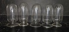 Antique Apothecary Glass Inverted Globe Specimen Jars Set Of 5
