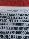 Letraset 3 Instant Lettering Transfer Letters 36pt Springfield Bold  2