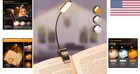 Rechargeable 16 Led Book Light For Reading  Adjustable Brightness   Colors