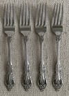 Oneida Community Brahms  Stainless 4 Dinner Forks 7 1 4  Usa