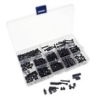 Hvazi 260pcs M3 Male Female Nylon Hex Spacer Standoff 260pcs m3 black   Black 