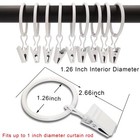 Amzseven 40 Pack Curtain Rings With Clips  Drapery Clips With Rings  Hangers