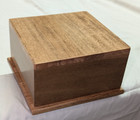 Pet Memorial Cremation Urn- Small Dog Or Cat - Solid Poplar