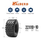 22x10-10 Atv Tires Set Of 2 22x10x10 All Terrain Utv Quad Replacement Rear Tires