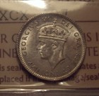 Canada Newfoundland 1940c Doubled 0 Silver 5 Cents - Iccs Ms-62  xcx 407 
