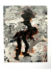 Purvis Young African American Folk Art Abstract Expressionist Painting Outsider