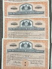  lot Of 12  Pennsylvania Railroad Company Stock Certificate