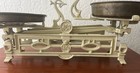 Vintage Cast Iron Mercantile Balance Scales Hc Co  Farm Decor C  1900s W  Trays