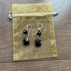Tous Earrings Silver Natural Stone Bear Design Elegant Jewelry Accessories E606