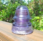 Nice Purple Cd 162 H g co Signal Style Glass Insulator As Is