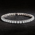 S925 Sterling Silver Zircon Charm Bracelet For Women