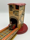 Vintage Marx Wind Up Busy Miners Tin Toy With Coal Cart Original Box