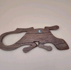 Wood Carved Gecko lizard Souvenir From Aruba
