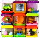 Fisher-price - Peek-a-blocks - Peek A Boo Toddler Stacking Toys - Lot Of 9