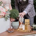 Unity Sand Wedding Ceremony Set Sand Ceremony Kit With Hourglass And Wooden Base