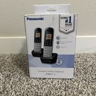 Panasonic Kx-tgb812 S  Silver Cordless Phone Dect 6 0 1 6  Backlit 2 Handsets