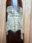 Antique Mary T  Goldman Brown Glass Bottle St  Paul Minn Gray Hair Remedy Sample