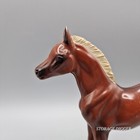 Vintage Hartland Plastics Brown Colt With White Mane Tail Model Horse Figure