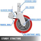 8  Scaffolding Non Marking Polyurethane Swivel Caster Wheels