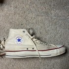 Vintage Converse Chuck Taylor Made In Usa Sz 10 5 White 90s Sneakers