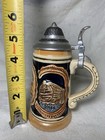 Vintage West German Lidded Beer Stein With Lid  5 5   