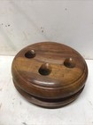 Large 9 75    Sailing Ship Walnut Deadeye Nautical Rigging Block   Tackle Pulley