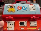Vintage 1962 Fisher Price Mini Barn Lunchbox No Thermos