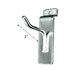 Sswbasics Slatwall Accessories  2  Chrome Slatwall Hooks  Pack Of 25 - Premium