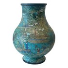 Antique Chinese Ming Dynasty Bronze Cloisonne Vase