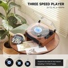 Vinyl Record Player With Speakers - Vintage Style Belt-driven Turntable Wireless