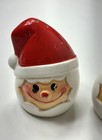 Rare Holt Howard Japan Smiling Cloud Santa Face Hat Salt   Pepper Set Vintage