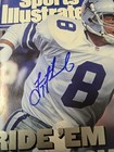 Troy Aikman Signed Sports Illustrated Si 2 8 93 Nfl Dallas Cowboys Ucla Beckett