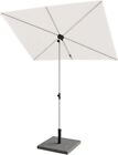  Balcony Umbrella  Jena Outdoor Umbrella  Rectangular Flat Canopy 6x4 Ft Beige