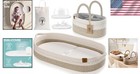Breathable   Waterproof Baby Changing Pad Set - Stylish Diaper Caddy Included