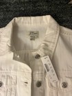 J Crew White Denim Jacket Size Xxs Nwt