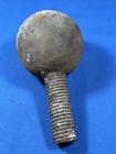 Vintage Iron Ball Hitch  2 Lbs 6 Ozs Repurpose Finial 2 l Threads W   75 dia