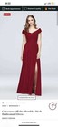 Long Burgundy Bridesmaid Dress