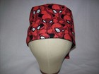 Men women Surgical Scrub Cap Lined Comic Spider 100  Cotton