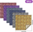 Eeekit Men   s Paisley Handkerchiefs  6pcs Satin Suit Pocket Squares Set For    