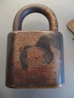Vintage Ilco Brass Padlock With Original Key Independent Lock Co Fitchburg Mass