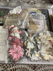 Christmas Stickers  Christmas Songs Inserts  Sentiments Lot Over 100 Items
